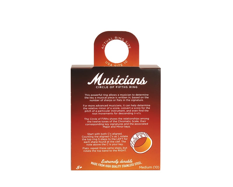 Retroworks Musicians Transposition Spinner Ring - US Size 10 - Image 3